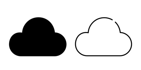 Cloud icon. Cloud space icon