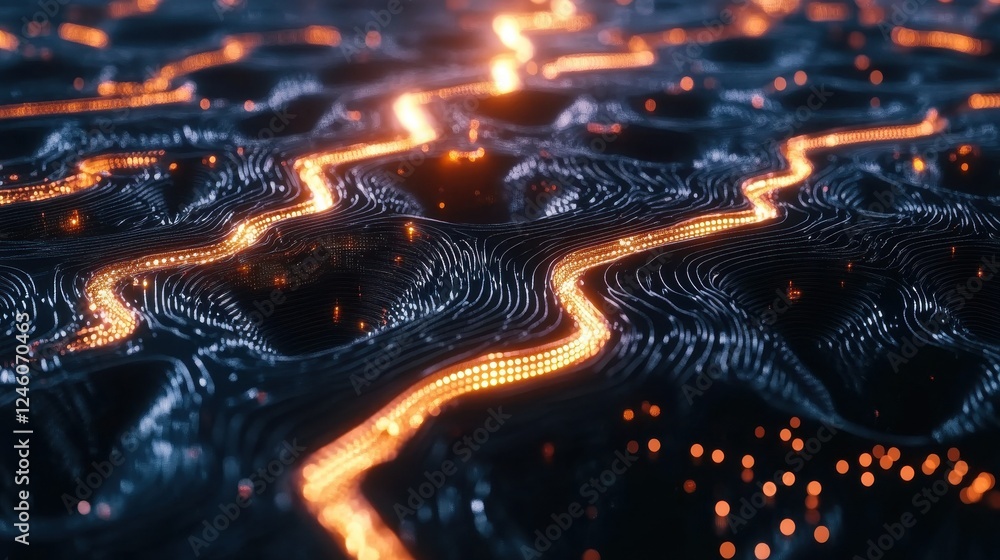 Poster abstract technology background with neural network design, neural network, artificial intelligence, 