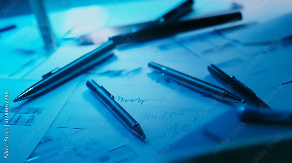 Poster business and office statistics numbers and reports blue filters can alter visual representations of 