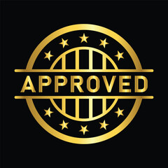 gold color approved rubber stamp ribbon vector icon sticker label minimalist design for digital and print projects
 Graphic Design Icons Making a Huge Impact on Visual Aesthetics