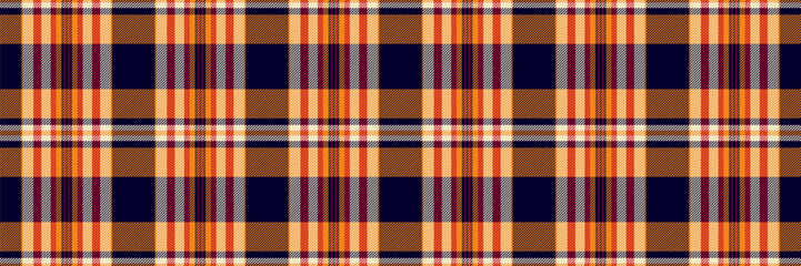 Vibrant autumnal plaid pattern in rich browns, oranges, and navy. Perfect for textile design, fashion, website backgrounds, or seasonal projects.  Highresolution seamless repeat.
