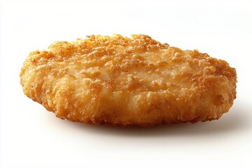 Crispy Golden Brown Hash Brown Delight on White Background Perfect for Breakfast Menu Design