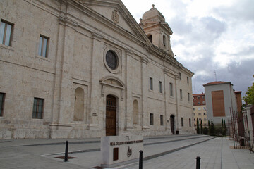 church of the royal college of the augustins in valladolid in spain