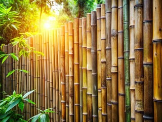 Stunning bamboo fence photos: Asian garden scenes, natural textures, green backgrounds, rustic wallpapers.
