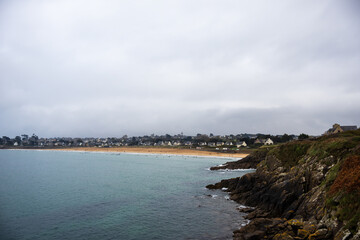 waves crashing on rocks