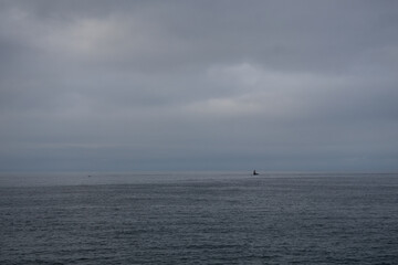 waves crashing on rocks
