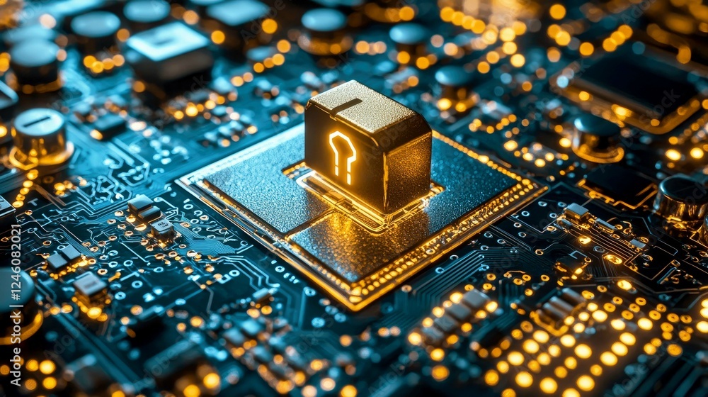 Poster cybersecurity and data protection: a glimpse into the digital fortress. innovative technology securi