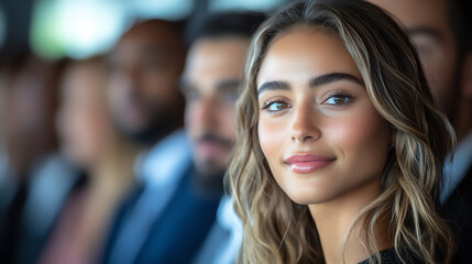 Fototapeta premium multiracial professionals networking at a business event