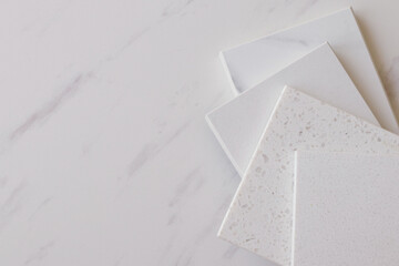 Collection of stone samples for decoration       