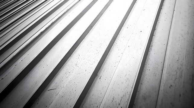 Modern White Metal Surface with Parallel Lines and Texture