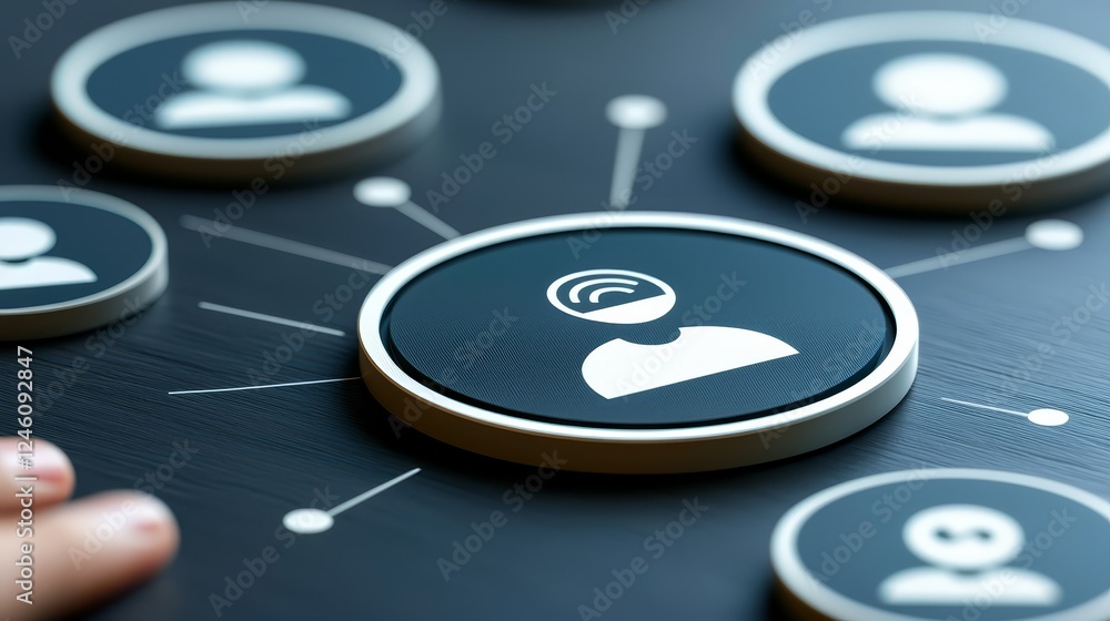 Aufkleber finger activating computer key, humancomputer interaction in the digital age, data entry, and commun