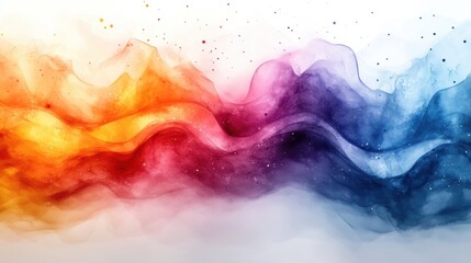 Obraz premium abstract colorful watercolor background