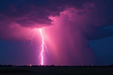 Towering electric arc illuminates darkening sky, nature, clouds, sky
