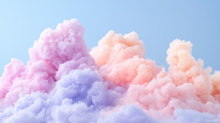 Pastel cloudscape, dreamy sky background, website design