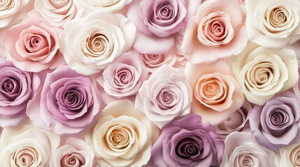 A gradient rose background featuring soft, pastel pinks, purples, and creams, giving a serene and elegant feel.