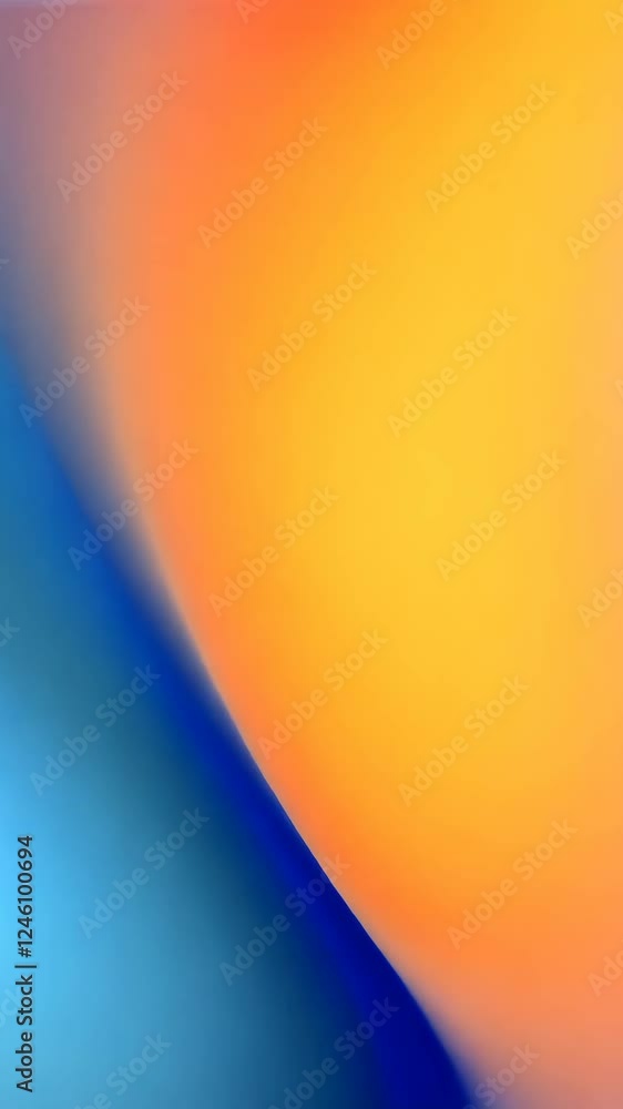Poster A vibrant and colorful background with a blue and orange swirl. The blue and orange colors blend together to create a dynamic and eye-catching design. The swirl adds a sense of movement