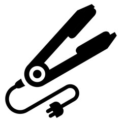 Hair Straightener Glyph Icon