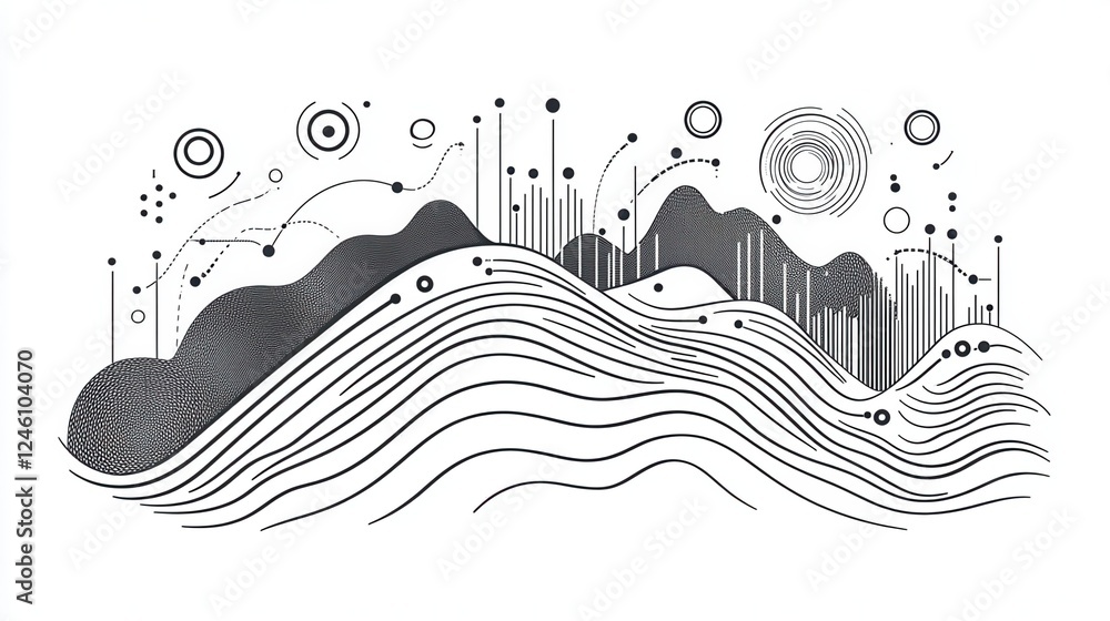 Poster data analytics vector line icon isolated on white background. data analytics line icon for infograph