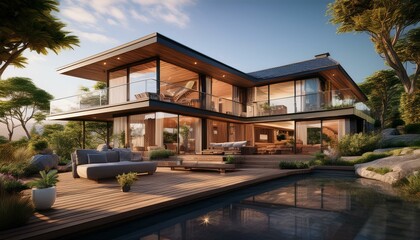 Fototapeta premium house on the beach