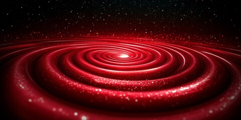 Obraz premium Intense Red Abstract Background, Swirling Lines, Modern Graphic Design with Smooth Gradients