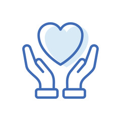 Love Protection vector icon