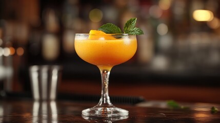 Smoky Mango Chia Pudding: A Unique and Exotic Cocktail Bar Delicacy for Health-Conscious Food and Beverage Enthusiasts