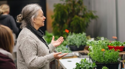 Fototapeta premium Expert Gardener Shares Knowledge