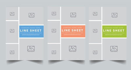 Product Catalog Design, Product Line Sheet Template, Wholesale Template,