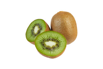 fresh kiwi fruits isolated on white or transparent png
