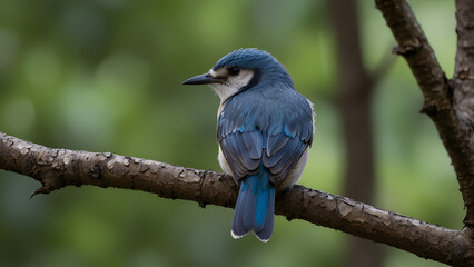 Obraz premium A bird perched on a tree