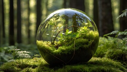 World forestry day celebrating earth's lungs & a greener future background