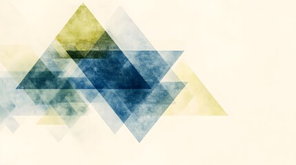 Abstract Geometric Shapes in Soft Colors on Light Background