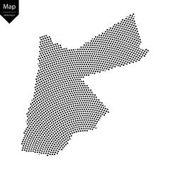 Abstract image Jordan map from point Black on a white background. Vector illustration eps 10.	
