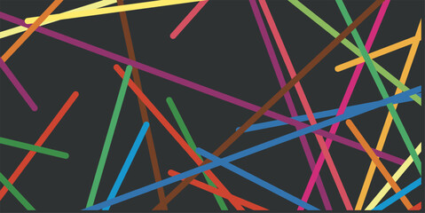 Minimalist colorful abstract line background for school, education, children, creative industries, fashion, business and other themes