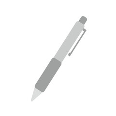 グレーのボールペンのベクターイラスト gray pen