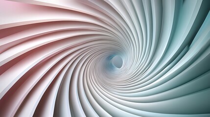 Naklejka premium Abstract swirl tunnel, pastel colors