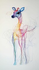 Fototapeta premium Colorful wire art