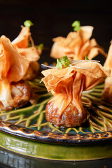 chinese food on the plate