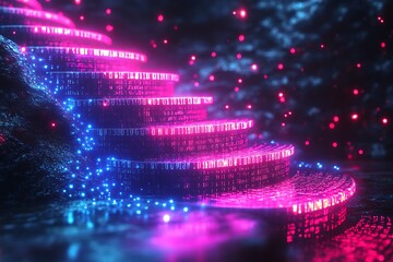 Fototapeta premium Digital path abstract