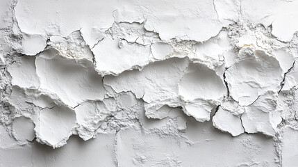 Obraz premium White Cracked Texture Abstract Background Design Wall Surface Grunge Vintage Aged art old grey paint