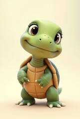Fototapeta premium Adorable Cartoon Turtle
