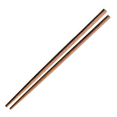 Chopsticks made of wood displayed on transparency background, perfect for dining