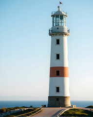 lighthouse captured during daylight, showcasing its coastal surroundings and scenic beauty.