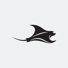 Stingray logo silhouette