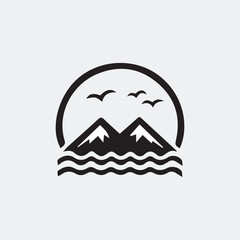 vector illustration of mountain landscape