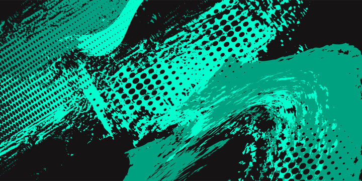 Sport t-shirt design template with abstract halftone grunge pattern background, t-shirt for sports club. Vector Illustration