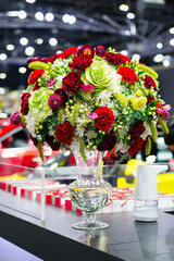 bouquet of flowers in vase