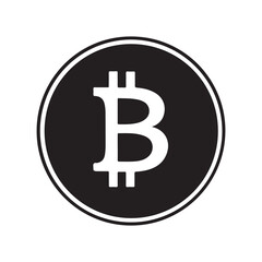 Bitcoin icon. bitcoin symbol vector illustration on white background.