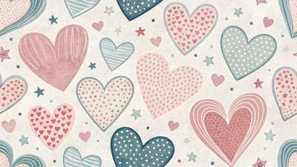 Unbroken Hearts: A Pattern of Eternal Affection.
