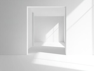 White room sunlight interior design minimalist architecture